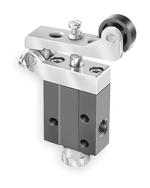 Manual Air Control Valve, 3-Way, 1/8In NPT