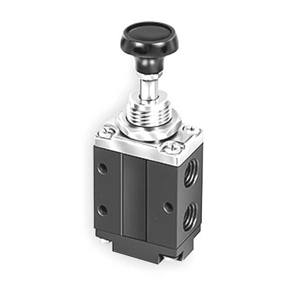 Manual Air Control Valve, 3-Way, 1/4In NPT