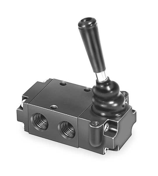 Manual Air Control Valve, 3-Way, 1/4In NPT