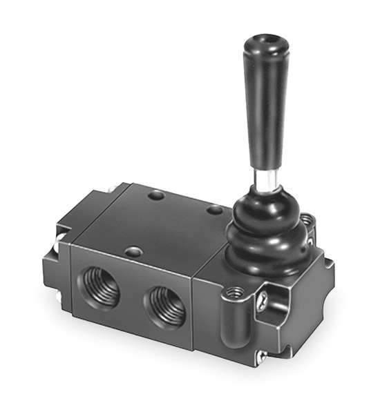 Manual Air Control Valve, 3-Way, 1/4In NPT