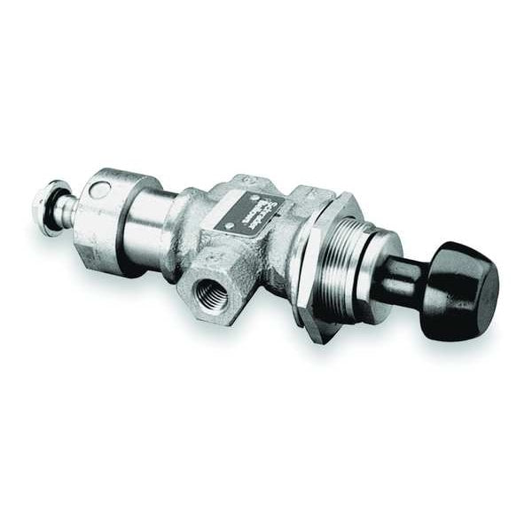 Manual Air Control Valve, 3-Way, 3/8In NPT
