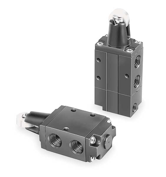 Manual Air Control Valve, 3-Way, 1/4In NPT