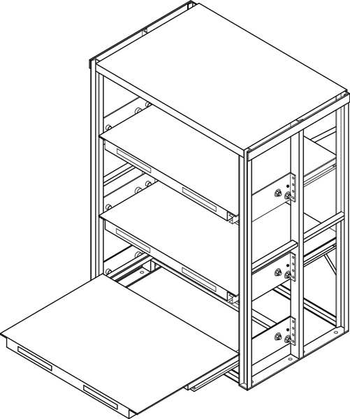 Roll Out Shelving Unit, 48