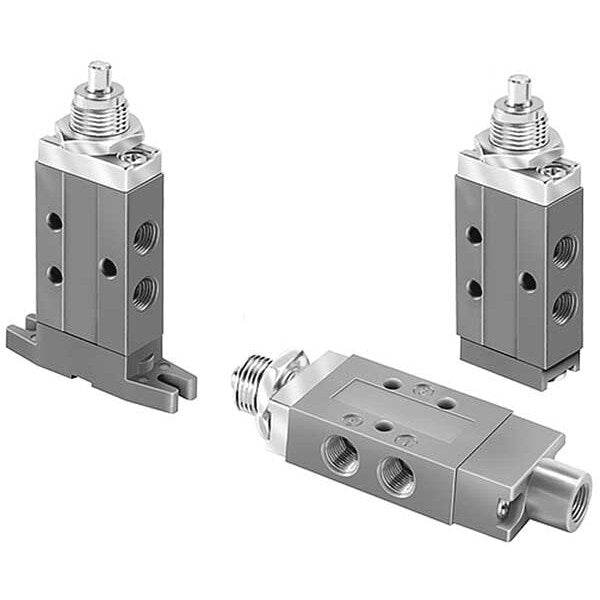 Manual Air Control Valve, 3-Way, 1/8In NPT