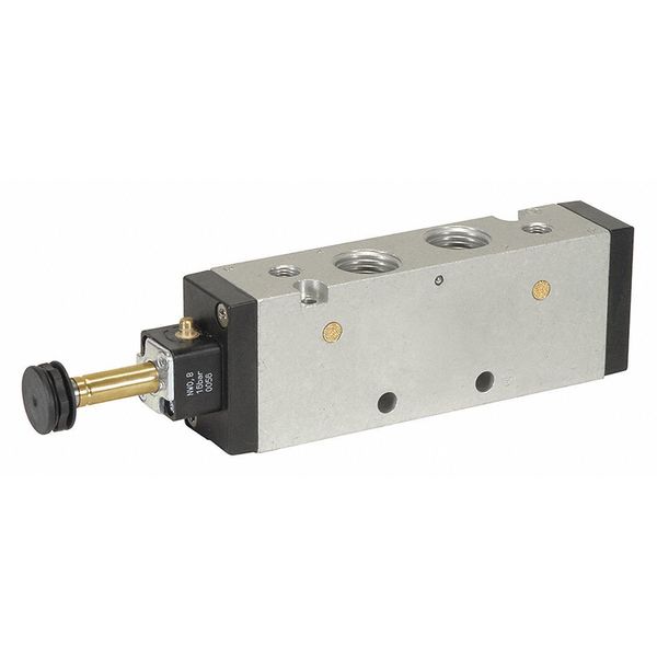 Solenoid Air Control Valve, 1/2 In, 4-Way