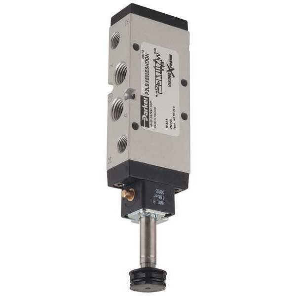 Solenoid Air Control Valve, 1/4 In, 4-Way