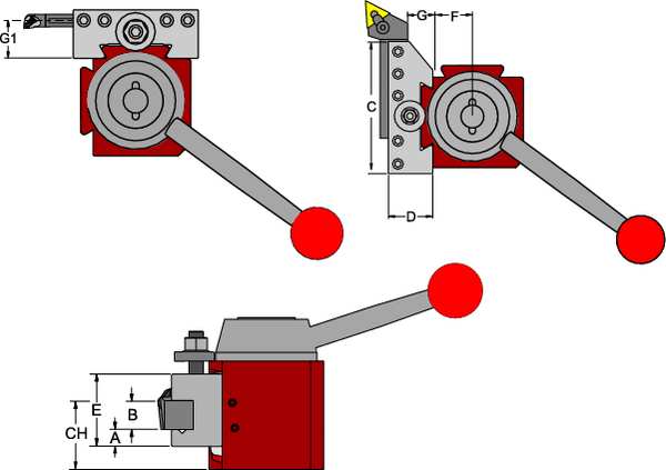 Toolholder, Turning/Facing/Boring, QITP50N