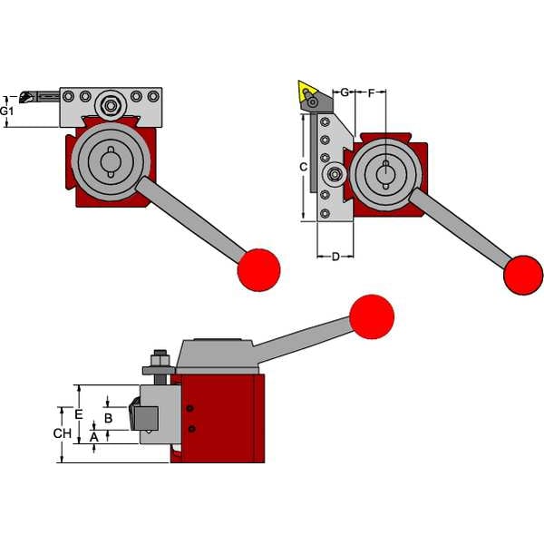 Toolholder, Turning/Facing/Boring, QITP40N
