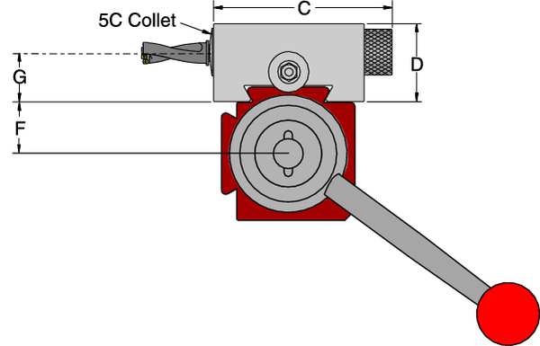 Tool Holder, 5C Collet, QITP30N