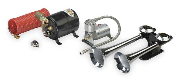 Big Rig Horn, Air, Chrome Plated And Black