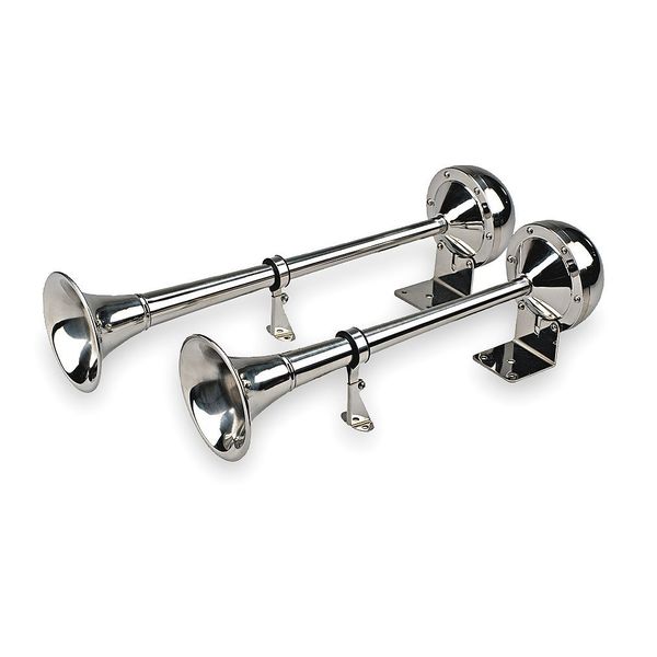 Dual Trumpet Horn, Electric, 4 In W, 116 dB