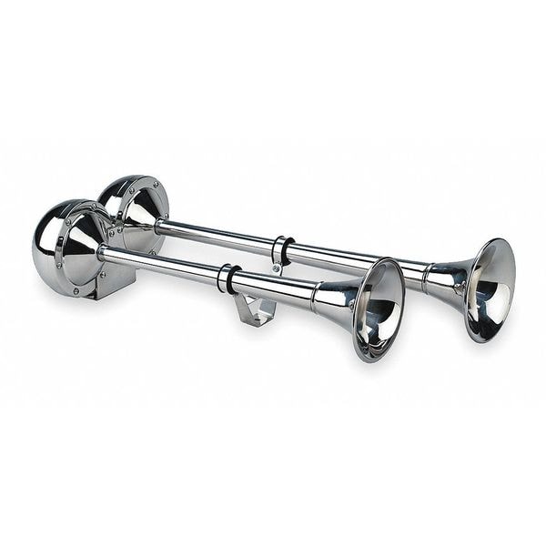 Dual Trumpet Horn, Electric, 8 In W, 125 dB