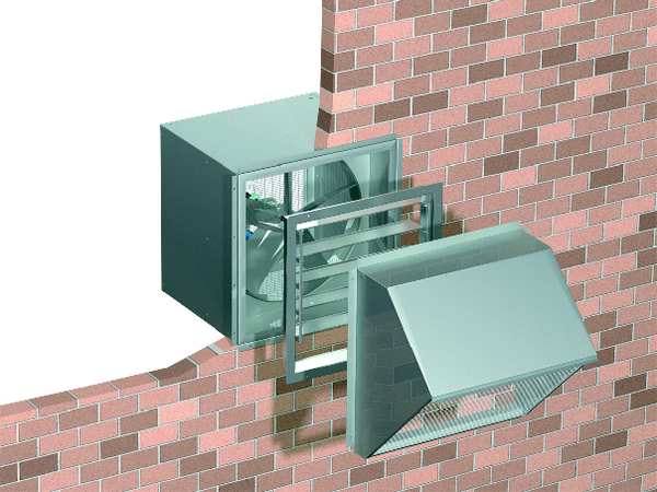 Wall Housing, Galv Steel, For 18 In Fan