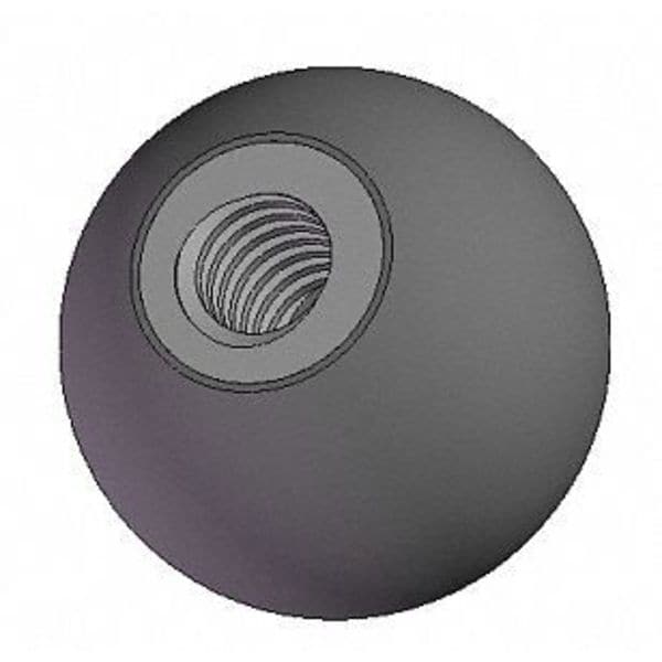 Ball Knob, 3/8-16 Thread Size, 0.875