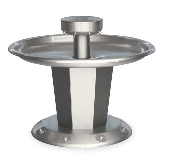 -, Circular, Shallow Bowl Wash Fountain