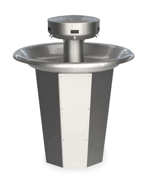 -, Circular, Shallow Bowl Wash Fountain