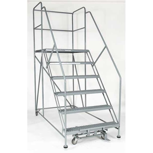 Rolling Work Platform, Single Side, Steel 60 In H