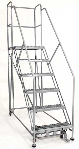 Rolling Work Platform, Single Side, Steel 70 In H