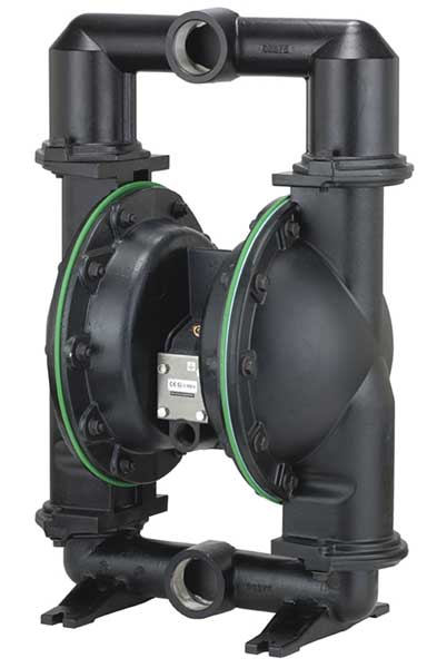 Double Diaphragm Pump, Aluminum, Air Operated, Nitrile, 172 GPM