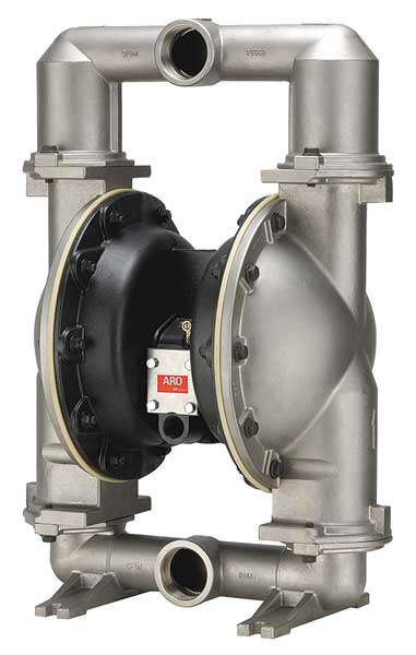 Double Diaphragm Pump, Stainless steel, Air Operated, Santoprene