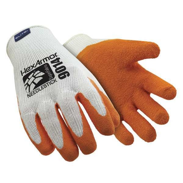 Cut Resistant Coated Gloves, A9 Cut Level, Natural Rubber Latex, M, 1 PR