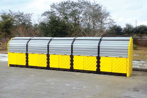 Rolltop Drum Spll Contnmnt, 8 Drums