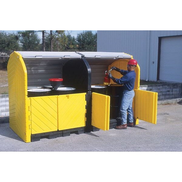 Rolltop Drum Spll Contnmnt, 8 Drum