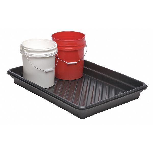 Spill Tray, 18 gal Spill Capacity, Polyethylene