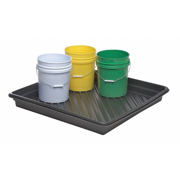 Spill Tray, 27 gal Spill Capacity, Polyethylene