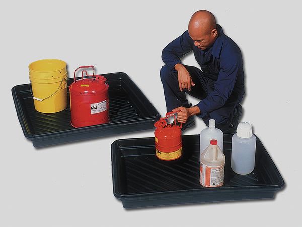 Spill Tray, 18 gal Spill Capacity, Polyethylene