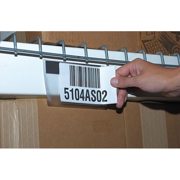 Label Holders, 3INX5IN, Clear, Mag, PK50