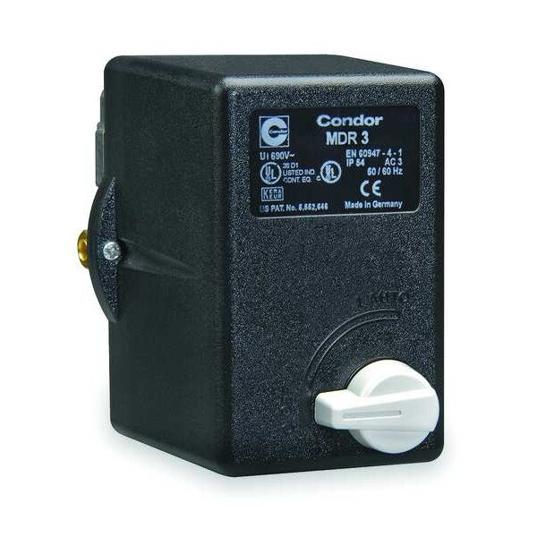 Pressure Switch, (1) Port, 3/8 in FNPT, 3PST, 45 to 160 psi, Standard Action