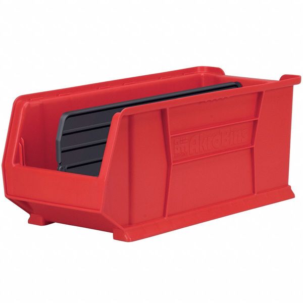 Plastic Divider, Black, 21 in L, 1/2 in W, 8 13/16 in H