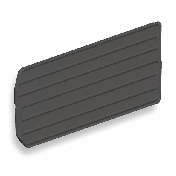 Plastic Divider, Black, 20 7/8 in L, 1/2 in W, 5 7/8 in H