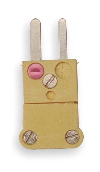 Thermocouple Plug, K, Yellow, Miniature