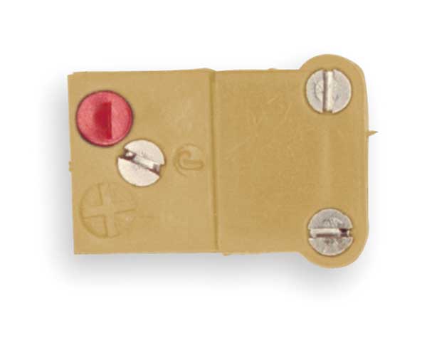 Thermocouple Jack, K, Yellow, Miniature