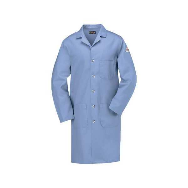 Flame Resistant Lab Coat, Light Blue, Cotton, XL