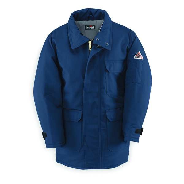 Flame-Resistant Parka, Insulated, Navy, 2XL