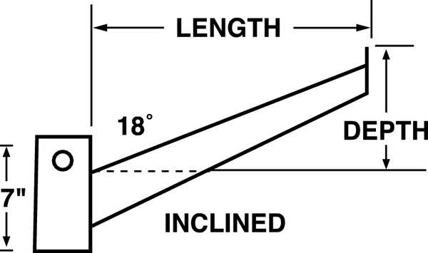 Inclined Cantilever Rack Arm