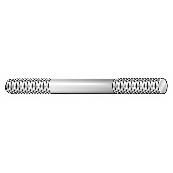 Double-End Threaded Stud, 1/4