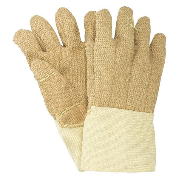 Heat Resist Gloves, Brown, PBI/Kevlar, PR