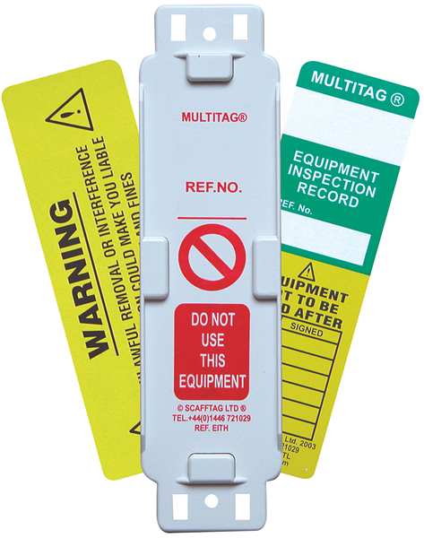 Multitag(r) Hldr, 8-1/4 x 2-1/4 In, PK10