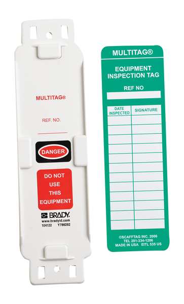 Multitag(r) Hldr, 8-1/4 x 2-1/4 In, PK10