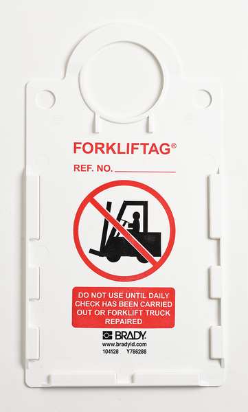 Forklift(TM) Tag Insert 5 3/4 in H, English