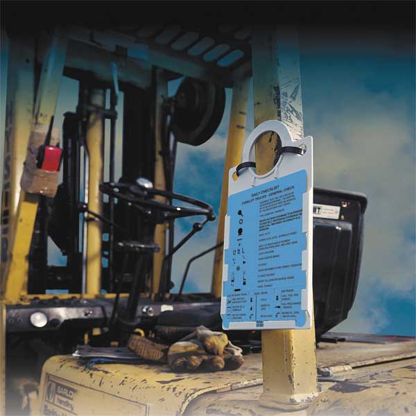Forklift(TM) Tag Insert 5 3/4 in H, English