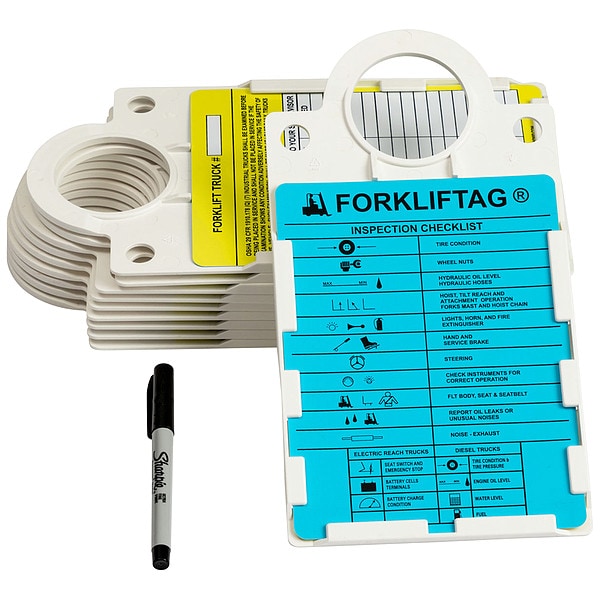 Forklift(TM) Tag Kit 11 1/2 in H, English
