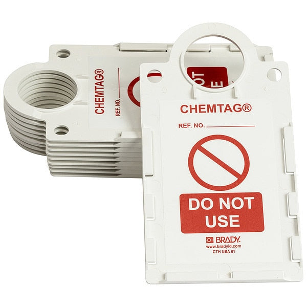 Chemtag(r) Tag Hldr, 11-1/4 x 6 In, PK10