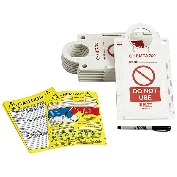 Chemtag(r) Kit, Wht, CFR 1910.1200