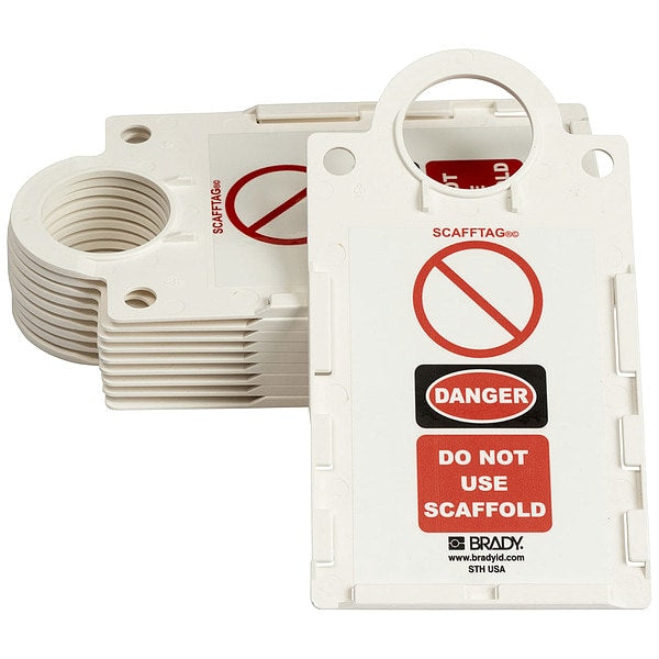 Scafftag(R) II Hldr, 11-1/2 x 6 In, PK10