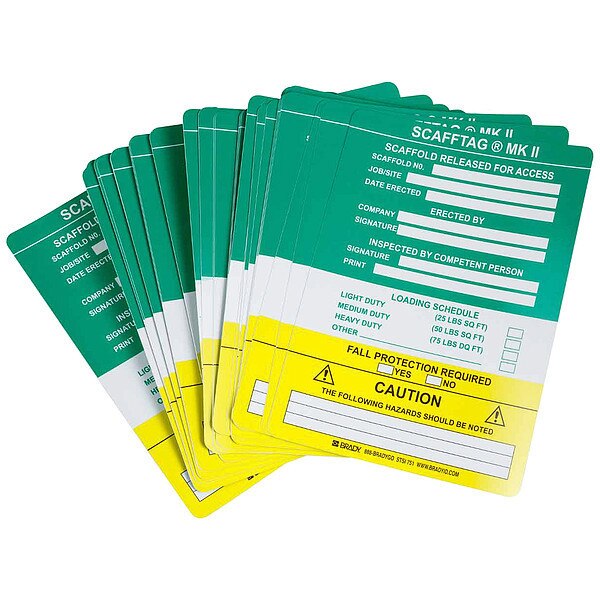 Scafftag(r) II Inspection Insr, PK100